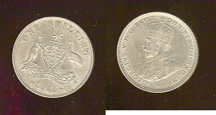 Australia shilling 1911 gEF